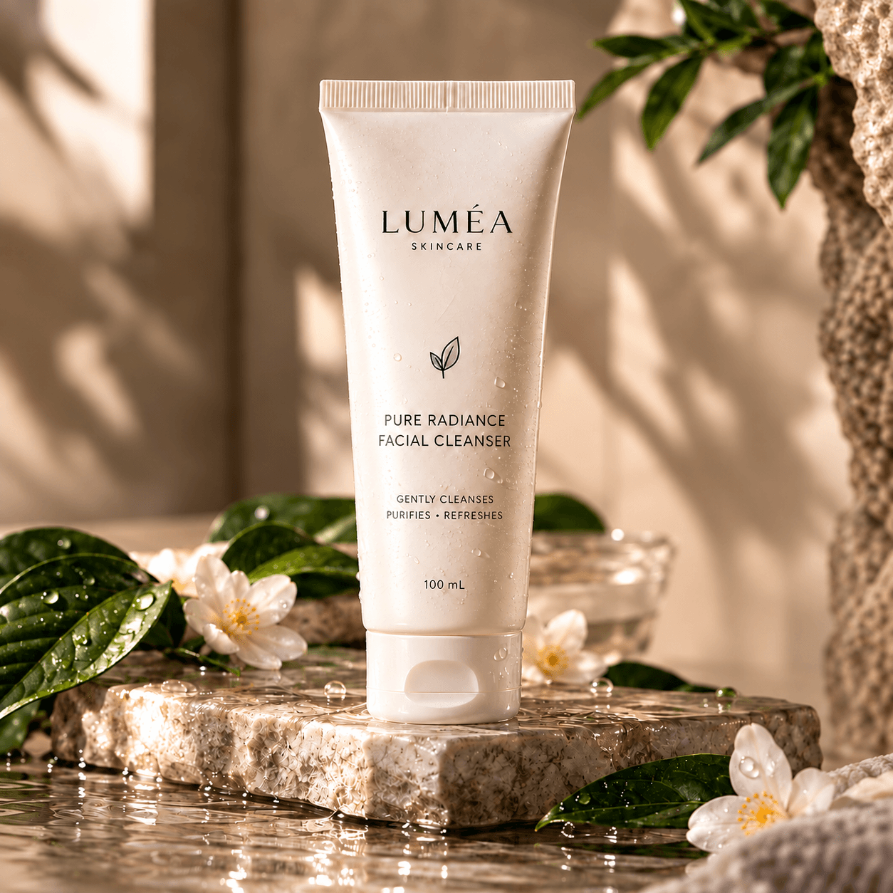 Pure Radiance Gentle Cleanser, full product packaging
