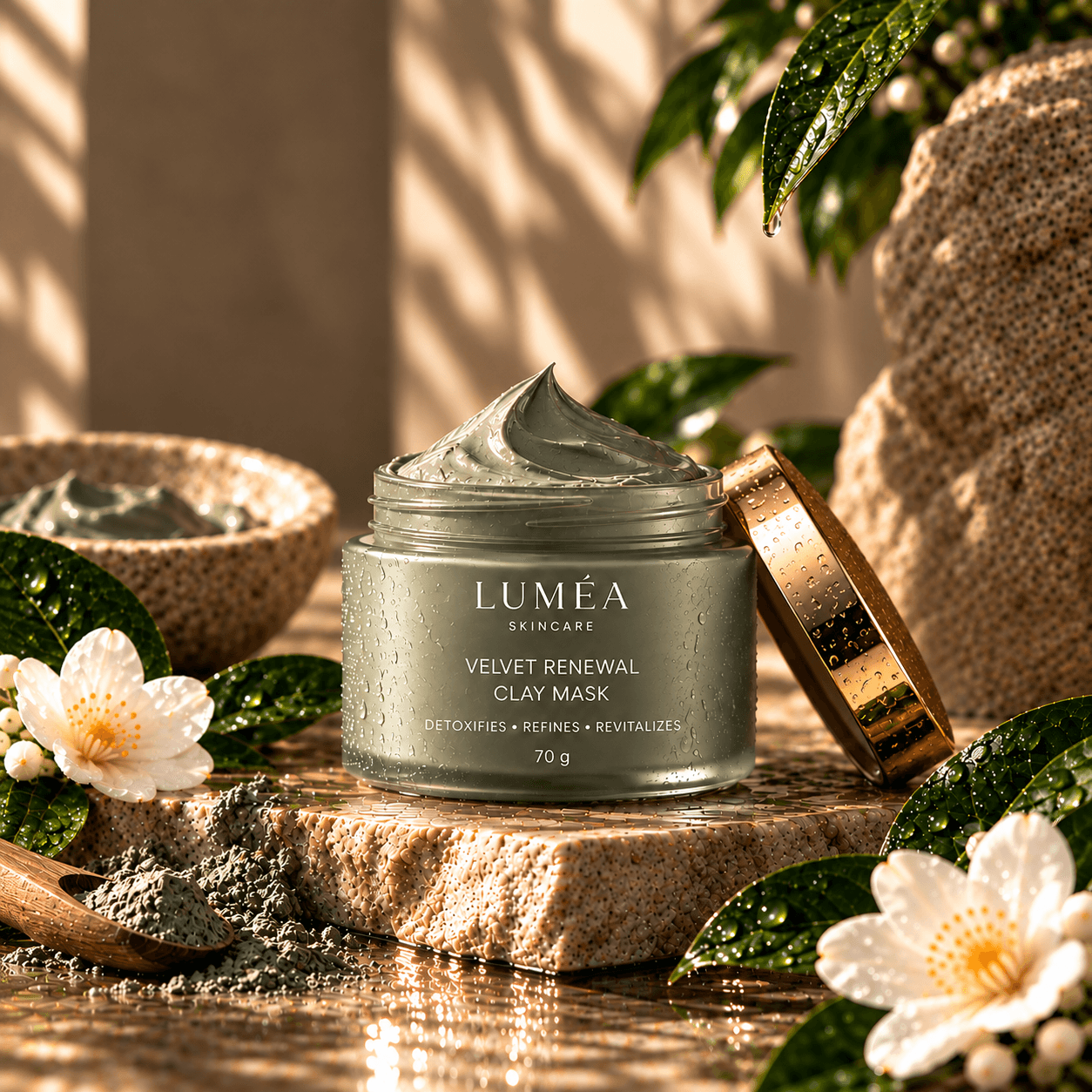 Velvet Renewal Clay Mask, full product packaging